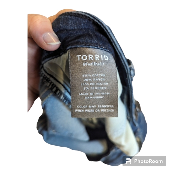 Torrid Dark Wash Super Soft Jegging Women's Size 14T - Picture 7 of 7